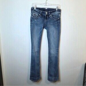 Vigoss The New York Bootcut Embellished Jeans Size 1/2